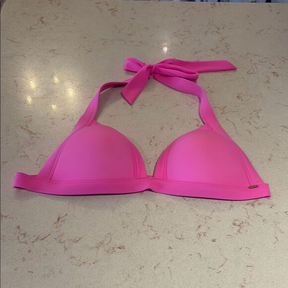 Victoria's Secret Pink Bikini Top triangle SZ 36C - Picture 1 of 4